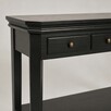 Czarna konsola do przedpokoju salonu 128 cm - 4