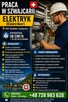 PRACA W SZWAJCARII – ELEKTRYK (Elektriker) /36CHF/h+16CHF