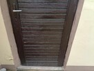 Solidne drzwi drewniane brązowe zewnętrzne gospodarcz 85x190 - 3