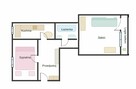 Leżajsk, ul. Kopernika |2 pokoje | 44 m² | Balkon typu loggi - 1