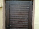 Solidne drzwi drewniane brązowe zewnętrzne gospodarcz 85x190 - 6