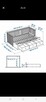 Łóżko rozkładane Hemnes plus szafa 2 drzwiowa Brimnes Ikea. - 5