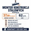 MONTER KONSTRUKCJI STALOWYCH – PRACA W KOŃSKICH