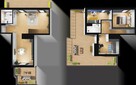Dwupoziomowy penthouse z trzema tarasami, Jagodno - 16