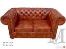 Sofa Mark Chesterfield 2-osobowa - 100% skóra naturalna - 3