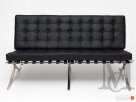 Sofa inspirowana projektem Barcelona 2-osobowa - 100% skóra