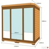 Pachnąca sauna Infrared Home Deluxe Bali XL 175/120cm - 8