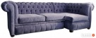 Pikowana sofa narożna chesterfield funkcja spania pojemnik - 6