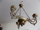 Żyrandol , lampa z czasów PRL-u + KINKIET - 1