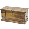 piękna drewniana skrzynia kufer posagowy drewno egzotyczne - 1
