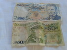 Banknoty o nominale 200 zł. i 50 zł. z 1988 r. - 2