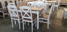 Krzesło krzyżak prowansalskie białe skandynawskie modne - 3