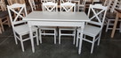 Krzesło krzyżak prowansalskie białe skandynawskie modne - 2