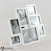 Biała ramka na siedem różnych zdjęć ciekawy design - 2
