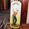 Dekoracyjny portret obraz na drewnie Golf Club Champion - 3