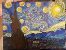 Gwieździsta noc - Vincent van Gogh - obraz na płótnie akryl - 5