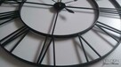 100 CM ZEGAR ŚCIENNY LOFT STALOWY METALOWY SPAWANY - 2