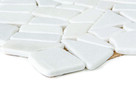 Mozaika ceramiczna, biała, okrągła C41190 - 6