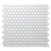 Mozaika ceramiczna, biała, okrągła C41190 - 2