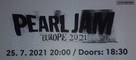 Bilet na koncert PEAL JAM Praga 25 lipca 2021 (dolna trybuna - 1