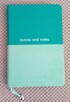 quotes and notes oryginalny miętowy notatnik w linie - 3