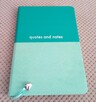 quotes and notes oryginalny miętowy notatnik w linie - 7