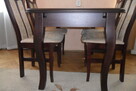 Stół dębowy, rozkładany plus 4 krzesła, symbolicznie używane - 2
