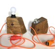 Lampa loft drewno hand made - 6