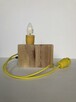 Lampa loft drewno hand made - 4