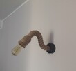 Kinkiet z pamięcią kształtu z liny jutowej 33cm E27 - 2