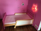 Łóżko dziecięce rozsuwane szer.90xdł.160-200 z materacem - 1