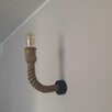 Kinkiet z pamięcią kształtu z liny jutowej 33cm E27 - 5