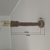 Kinkiet z pamięcią kształtu z liny jutowej 33cm E27 - 8