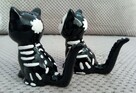 Odjechane Kocie szkielety skull black cat solniczka i pieprz - 8