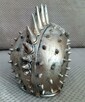 Steampunk srebrna Czaszka w hełmie skull - 8