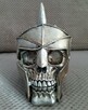 Steampunk srebrna Czaszka w hełmie skull - 7