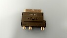 Adapter - przejściówka Scart/Eurozłącze - 3 x RCA (Cinch) + - 2