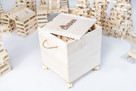 Ekologiczne less waste klocki drewniane Linden 1000 szt. - 2