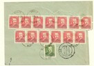 Koperta z 1947 roku 13 znaczkami - 2