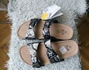 NOWE SANDAŁY DAMSKIE Z KLAMRAMI - WĘŻOWA SKÓRA TOM&ROSE_R.38 - 4