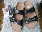 NOWE SANDAŁY DAMSKIE Z KLAMRAMI - WĘŻOWA SKÓRA TOM&ROSE_R.38 - 2