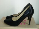 Eleganckie czarne szpilki/buty na obcasie - 5