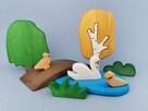 Drewniane dodatki do figurek zwierząt - Figurka Brzoza - 4