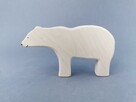 Drewniane figurki zwierząt - figurka Niedźwiedź polarny - 2