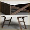 Drewniany rozkładany stolik - 4
