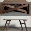 Drewniany rozkładany stolik - 3