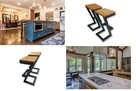 Hoker barowy krzesło barowe loft do kuchni hokker solidny st - 9