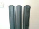 Metalowe sztachety w 2 gatunku - 7016p - GRAFIT POŁYSK - 2