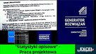 Statystyki opisowe - Praca projektowa Excel. poziom Studia - 1