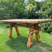 Stół ogrodowy drewniany Przypalanie + Impregnacja 180x82x75cm - 2